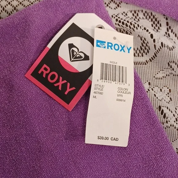 NEW! Roxy M/L Purple Top 6312 - Picture 2 of 7